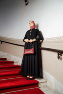 Robe Longue Noire Style Officier