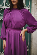 Robe Eveline Gris Anthracite ,Coupe Structurée