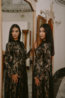 Robe Contessa,Dentelle Noire Royal